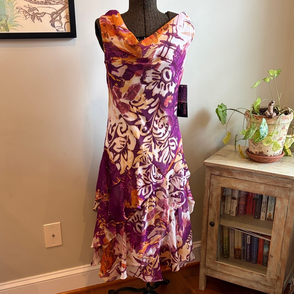Vintage Y2K-era floral dress from the brand Signature by Robbie Bee NWT 4P